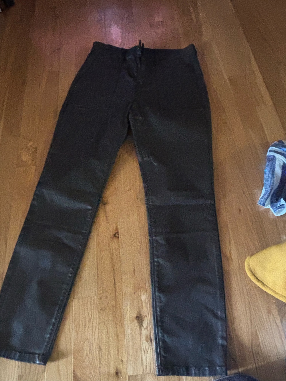 Sanctuary Dark Brown Skinny Pants with Subtle Sheen